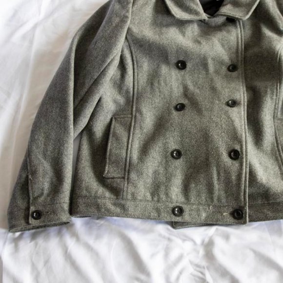 Old Navy XXL Pea Coat Grey - Picture 5 of 11